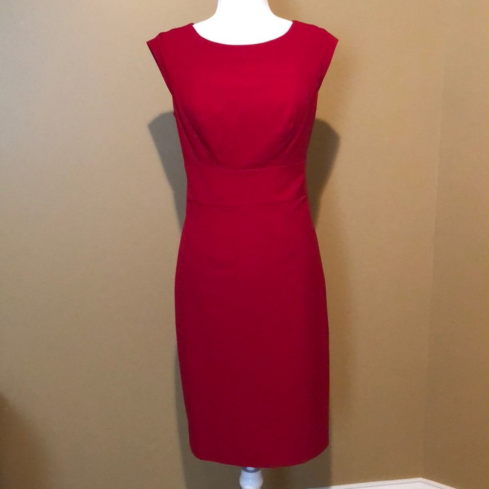 The Limited Sleeveless Red Sheath Dress Size 2